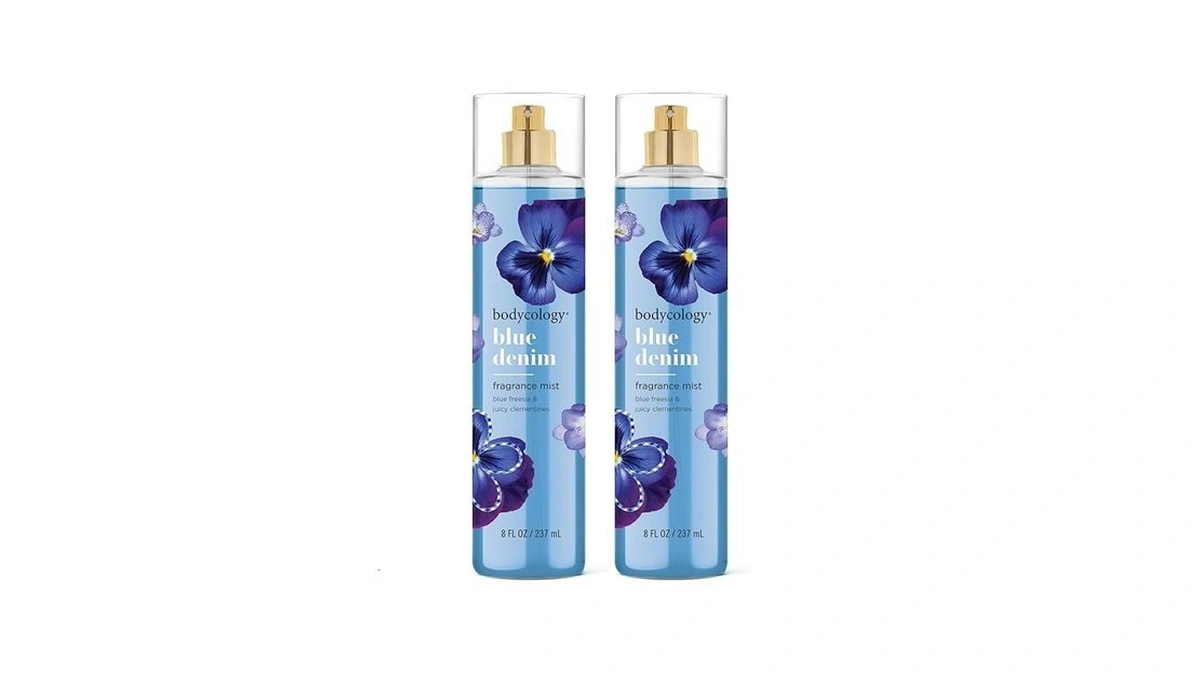Bodycology Long-lasting Fragrance Body Mist, Blue Denim, 8 Fl Oz