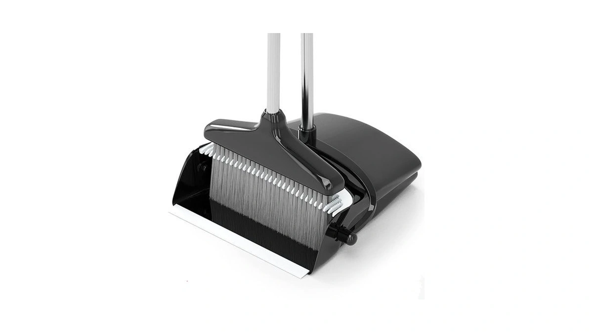 Broom With Dustpan Combo Set 54” Long Handle Household Dust