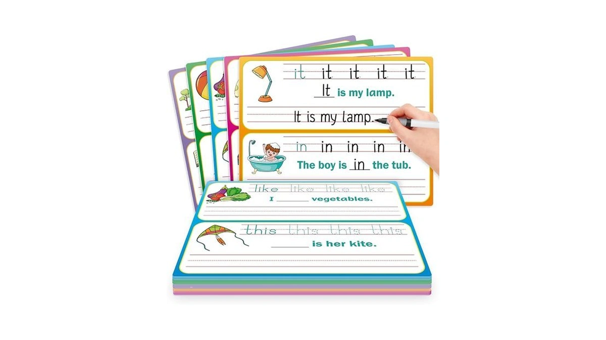 Praxikidy Sight Words Flash Cards Sentence Building For Kids, Handwriting