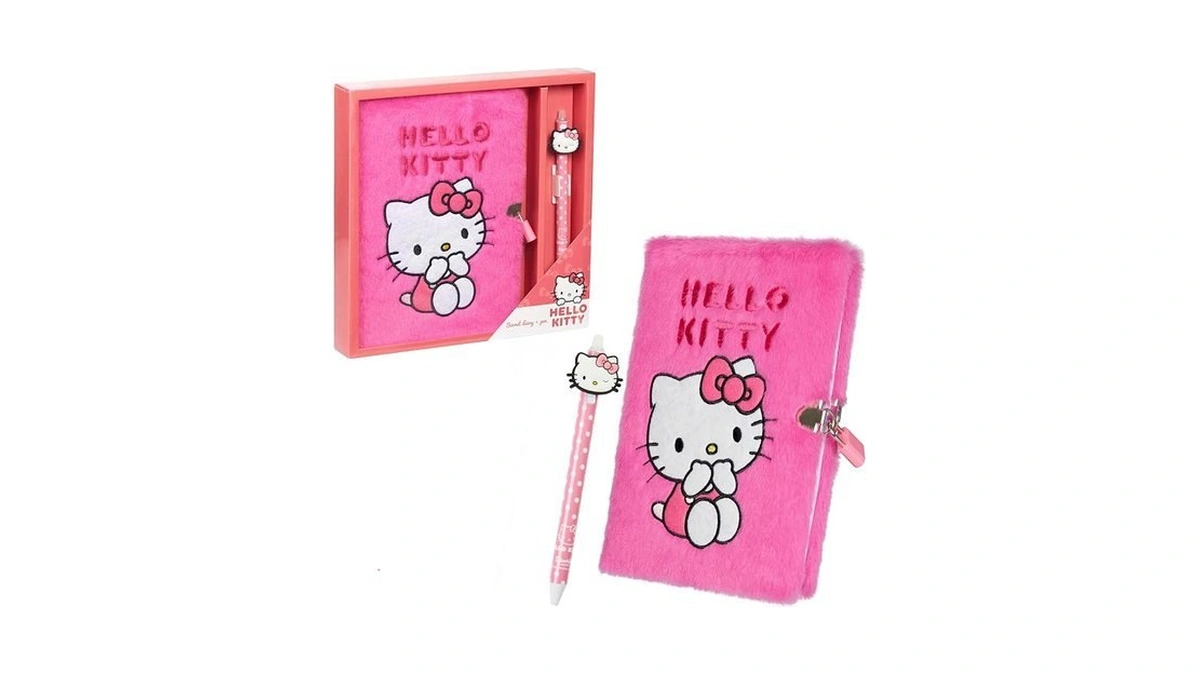 Hello Kitty Sanrio Diary With Lock And Key For Girls