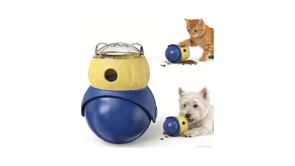 Majoxin Dog Interactive Toys Adjustable Food Dispenser Tough Slow Feeder