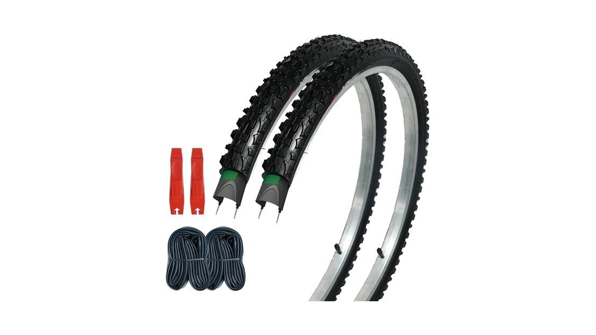 2pack 24x1.95(54-507) Mountain Bike Tires Replacement Kits Plus 2 Bike