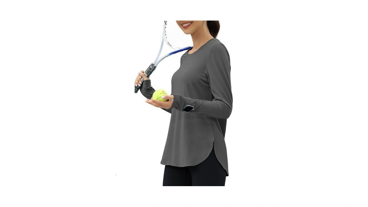 Kevamolly Workout Tops For Women Long Sleeve Upf 50+ Uv
