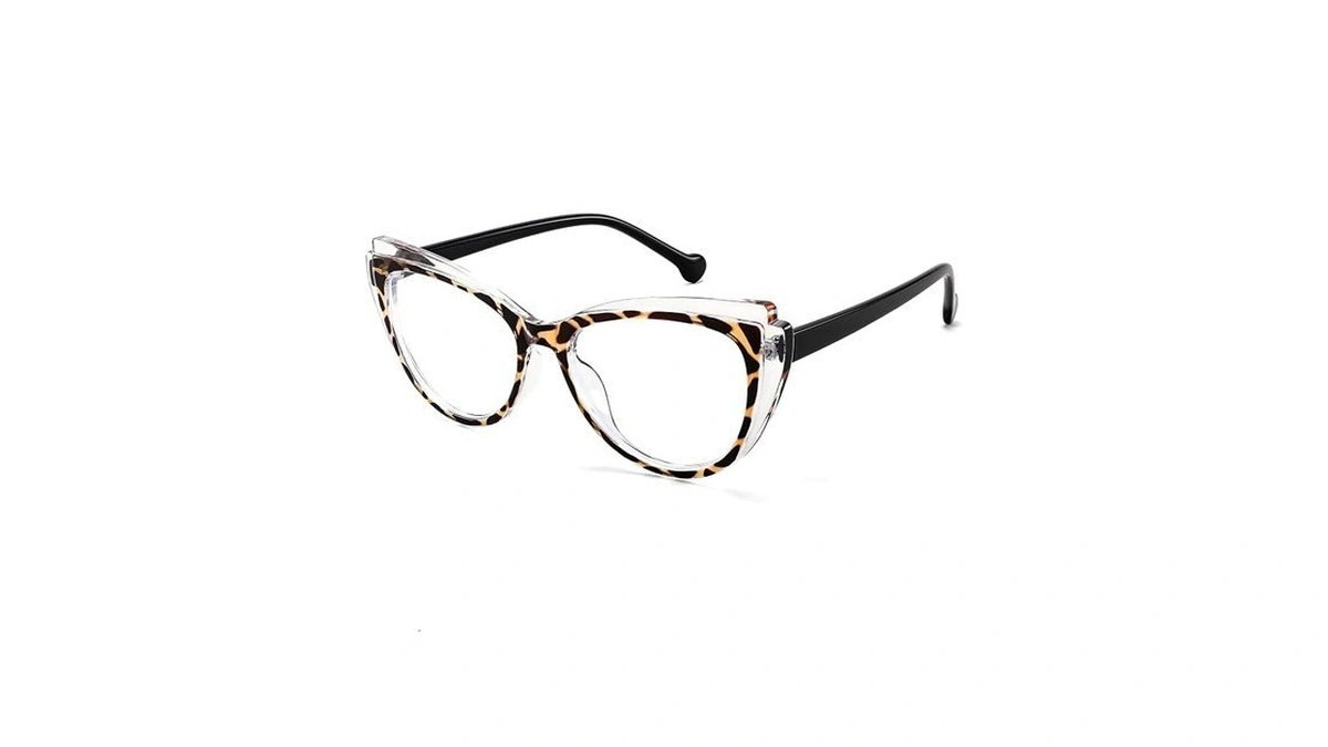 Feisedy Women Cateye Blue Light Blocking Glasses Fake Nerd Clear