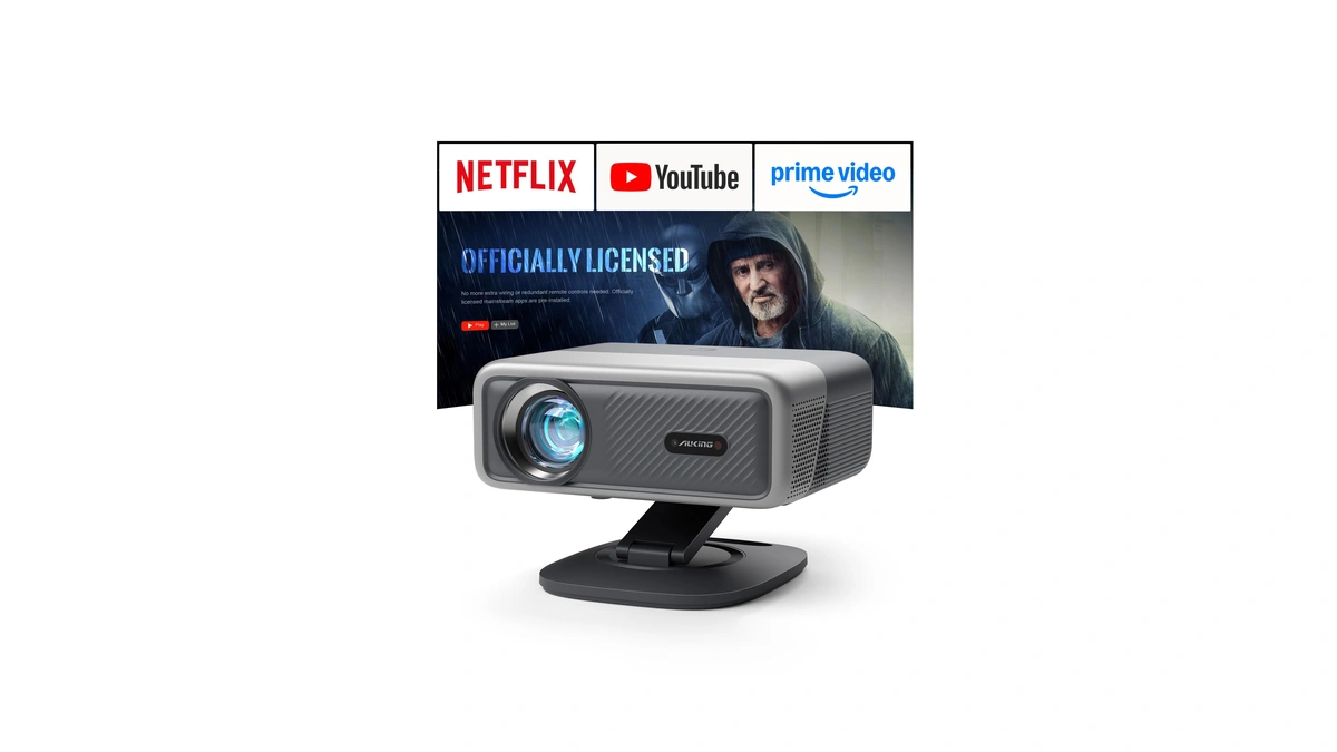 【now With Netflix & 4500 Ansi】smart 4k Projector With Wifi