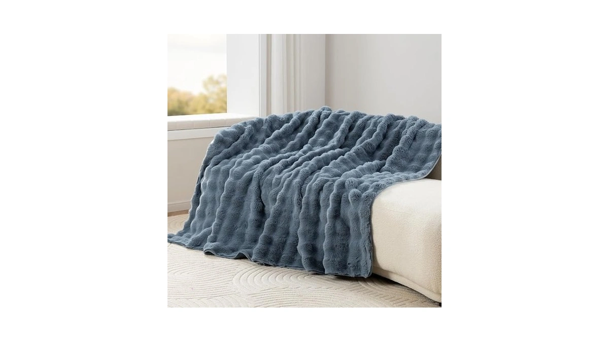 Berkshire Faux Fur & Velisse Reversible Blanket - Ultra Soft