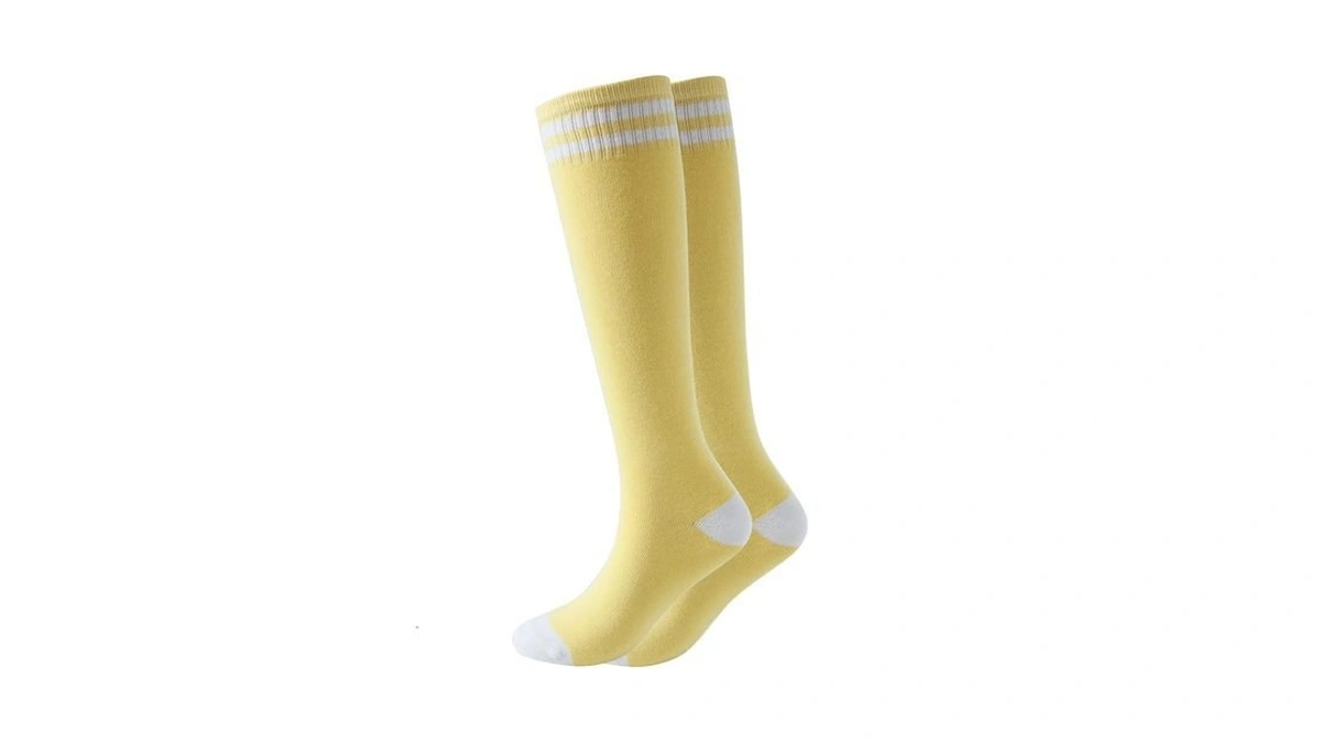 Socksdiary 1 Pairs Knee High Socks For Kids, Cotton Soccer