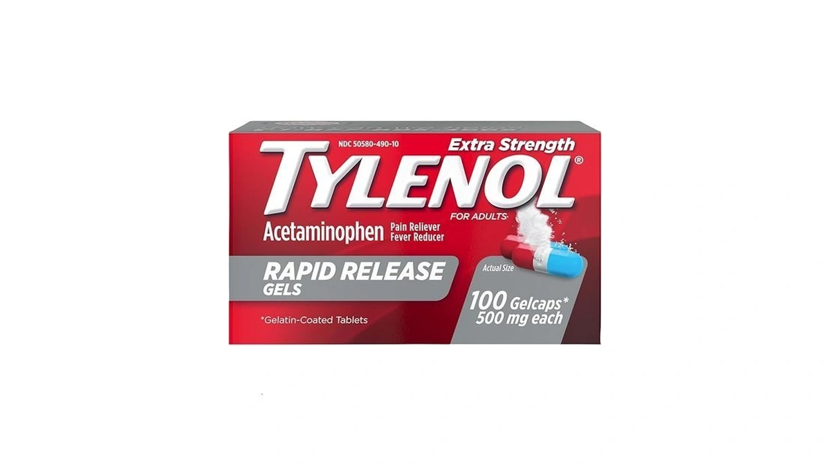 Tylenol Rapid Release Extra Strength Gelcaps, Acetaminophen 500 Mg Per