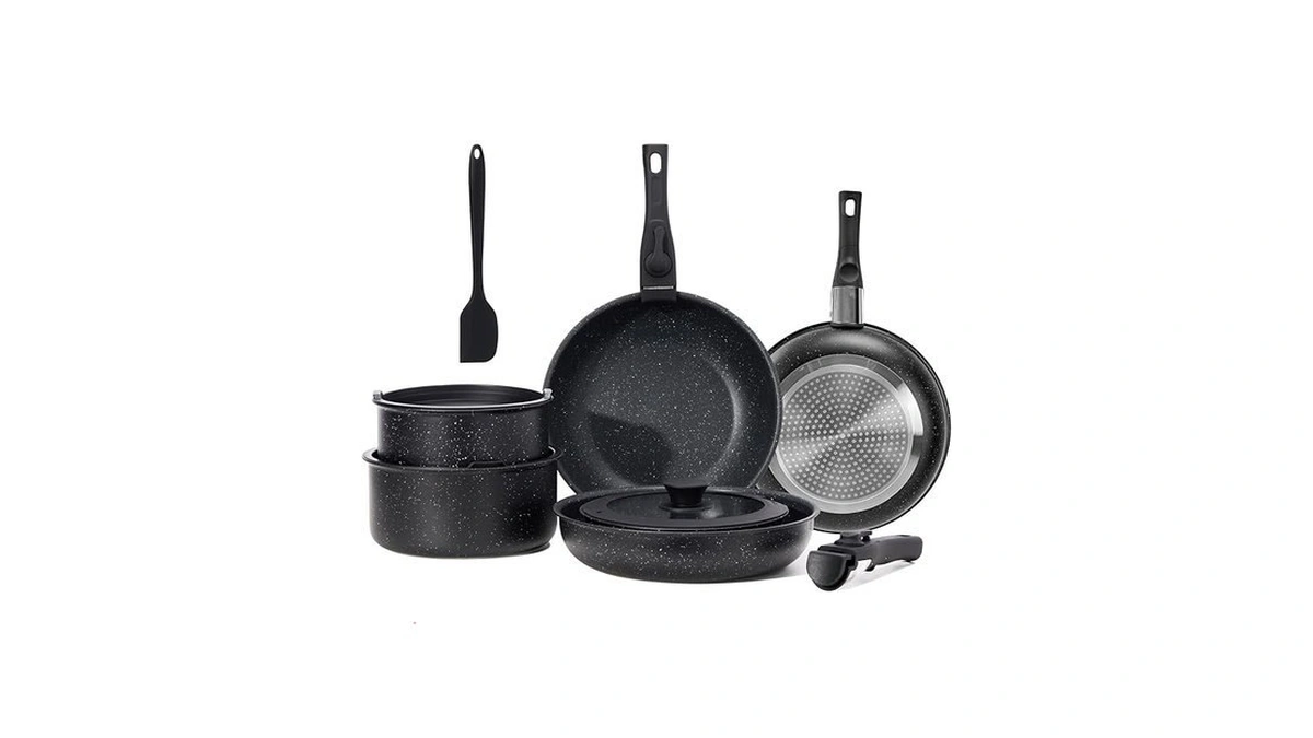 Newbulig 12-piece Pots And Pans Set, Nonstick Cookware Set With