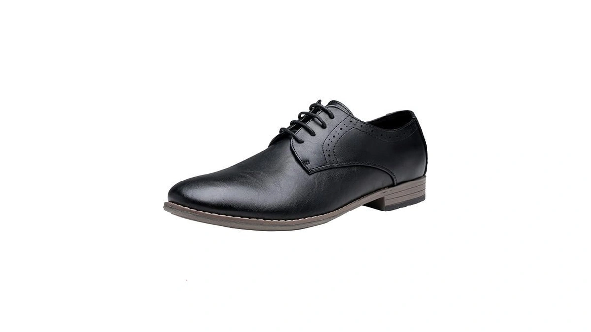 Jousen Men's Oxford Business Dress Shoes Formal Black Oxford Wingtip