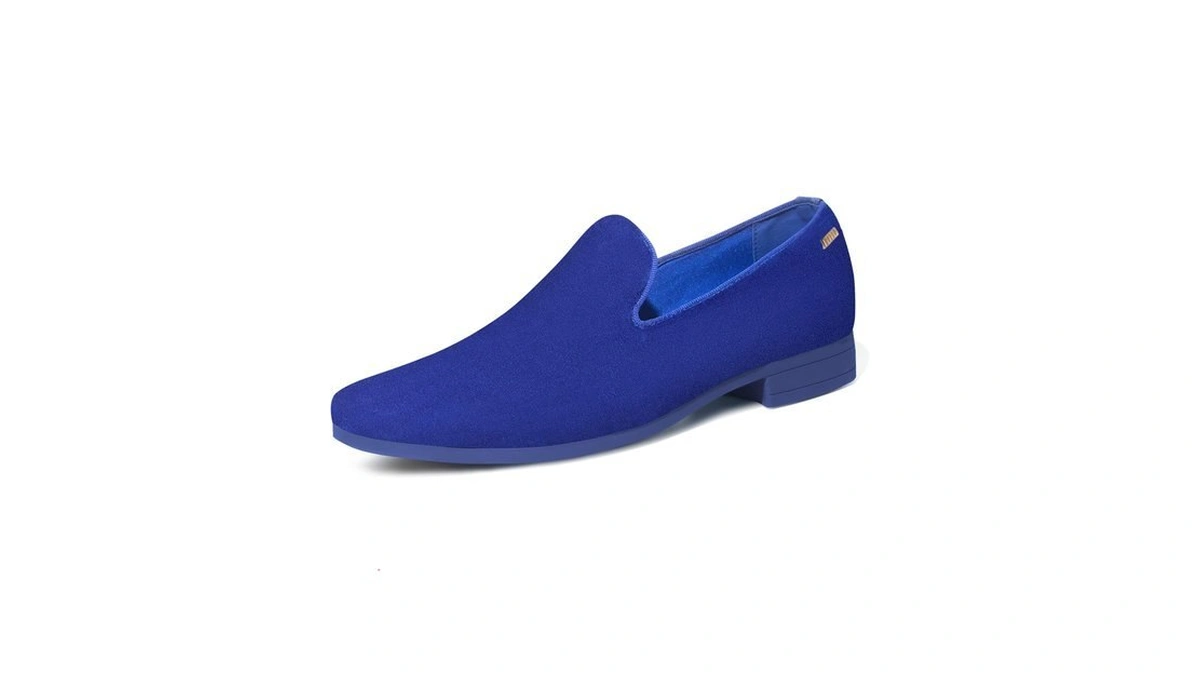 Uubaris Men's Breathable Slip-on Loafers - Velvet Dress Shoes For