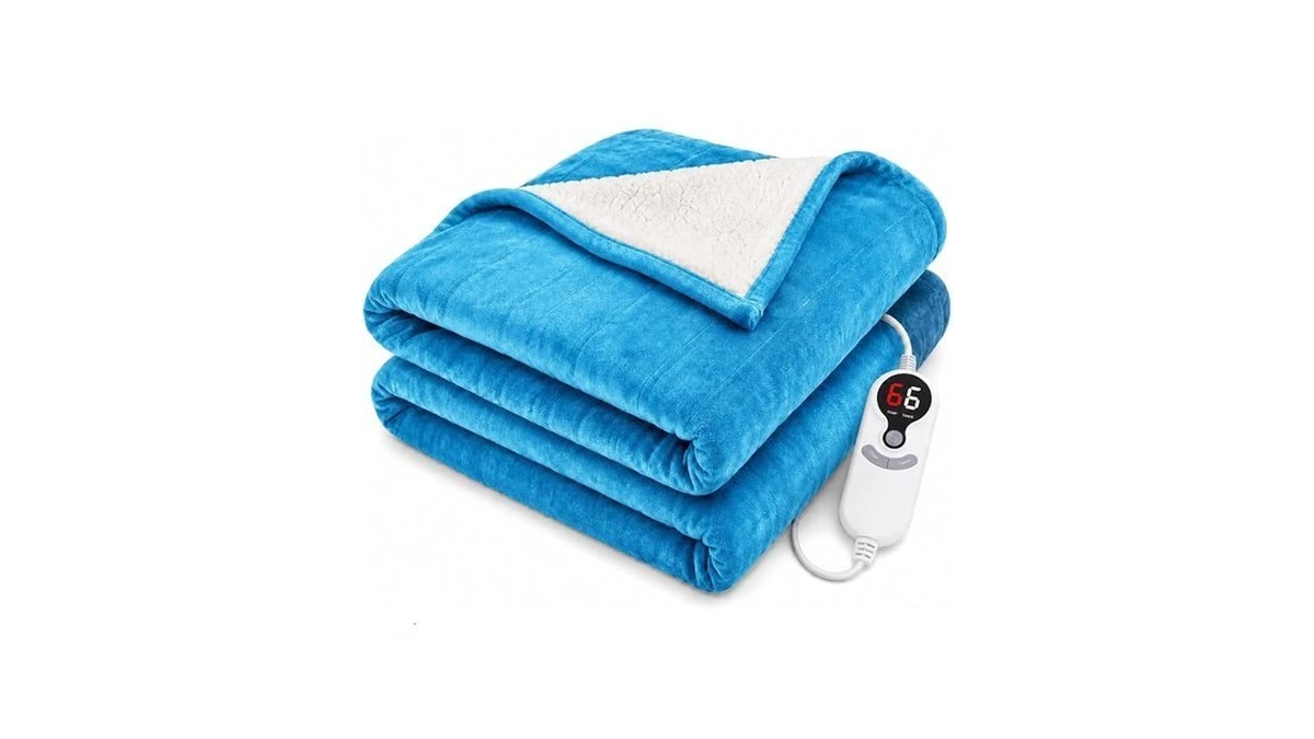 Luxian Electric Heated Blanket Full Size 72"x84" Queen Dual-sided Flannel