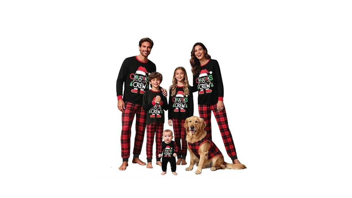 Adisputent Christmas Pajamas For Family Matching Long Sleeve Couples Holiday