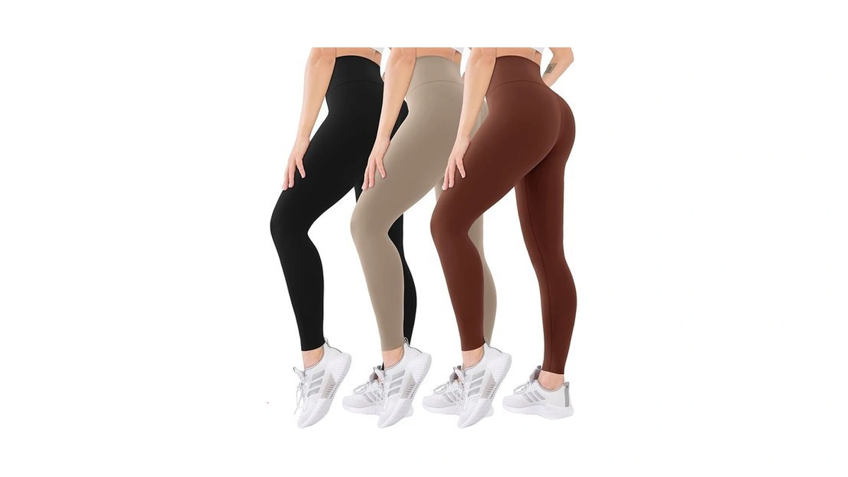 Blisset 3 Pack High Waisted Leggings For Women With Pockets