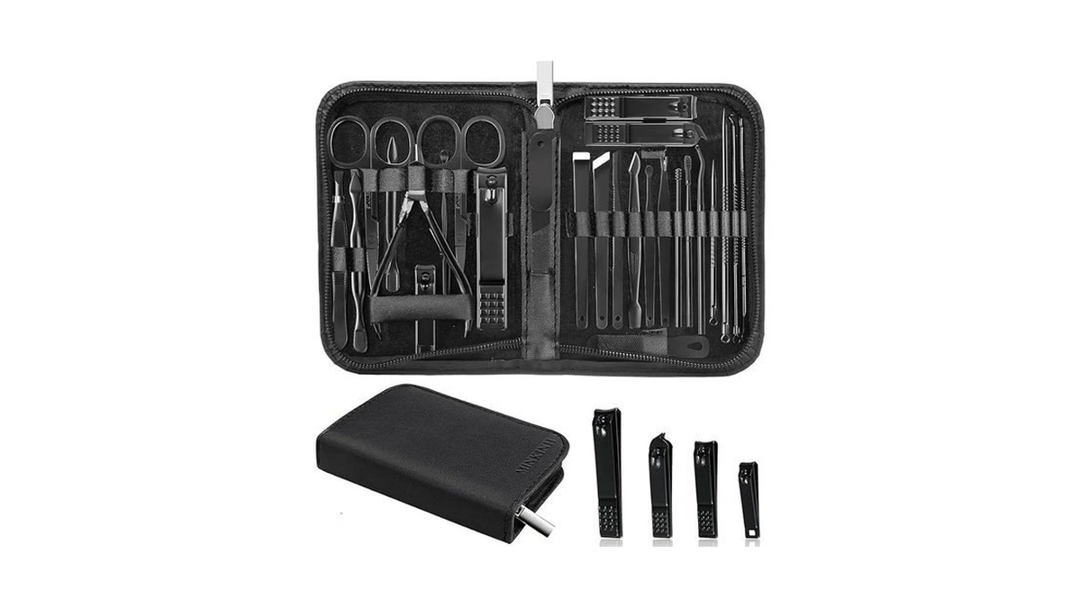 Minkinh Manicure Set Professional Nail Clipper Kit-26 Pieces Stainless Steel