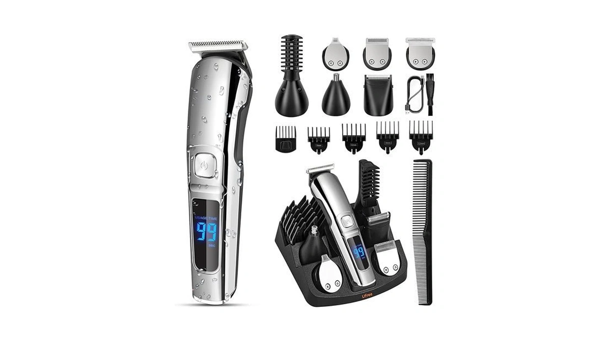 Ufree Beard Trimmer For Men, Waterproof Electric Razor For Nose,