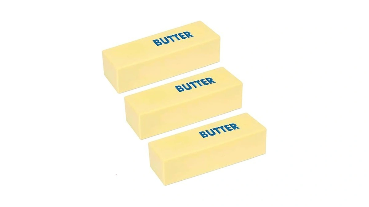 3 Pcs Butter Squishyies Fidget, Super Soft Butter-shaped Slow Rising