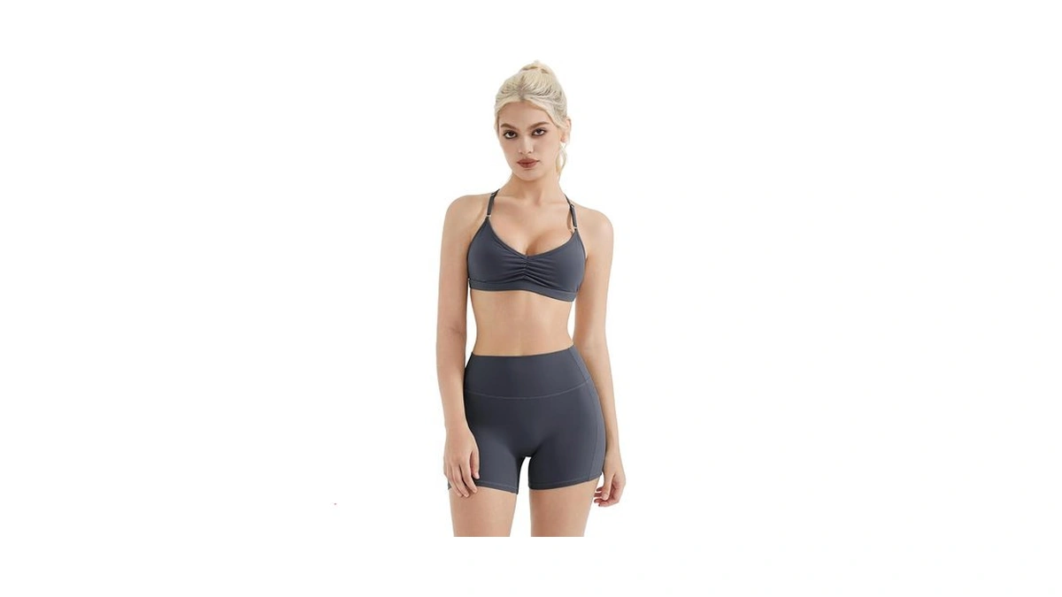 Suuksess Workout Sets For Women Padded Open Back Strappy Gym