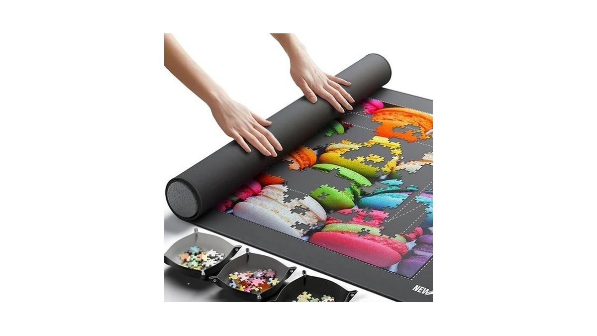 Newverest Jigsaw Puzzle Mat Roll Up, Saver Pad 39.4” X