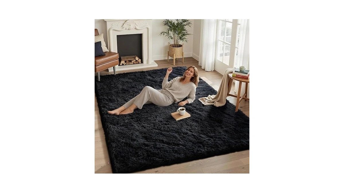 Noifamo 5x7 Area Rugs For Living Room Bedroom,soft Fluffy Shaggy