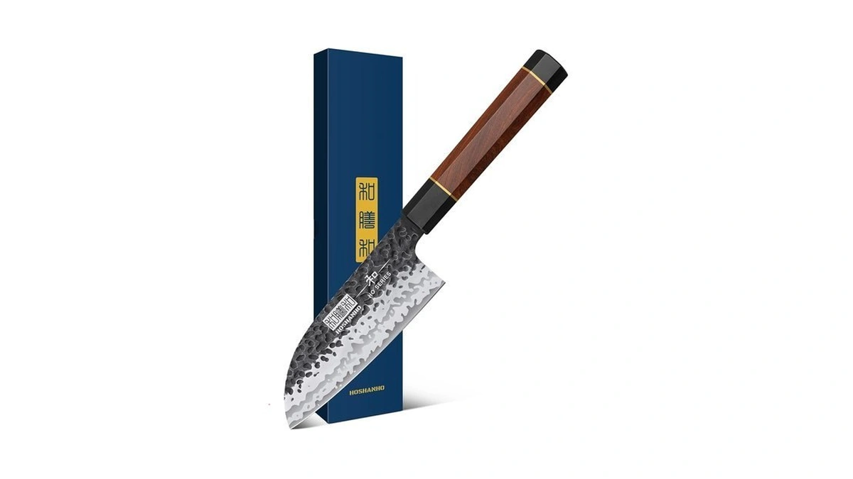 Hoshanho Santoku Knife 5 Inch, Professional Japanese High Carbon Steel