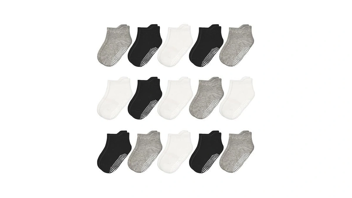 Hycles 15 Pairs Toddler Socks, Kids Grip Socks For 1-3t
