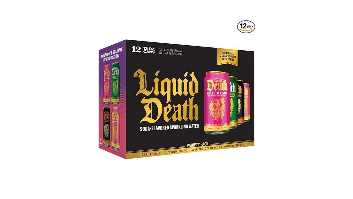 Liquid Death Soda-flavored Sparkling Water - Modern Variety, Less Sugar*,
