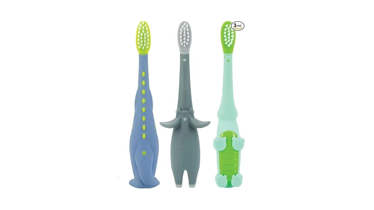 Dr. Talbot’s Toddler Training Toothbrush 3-pack, Soft Bristles Gentle On