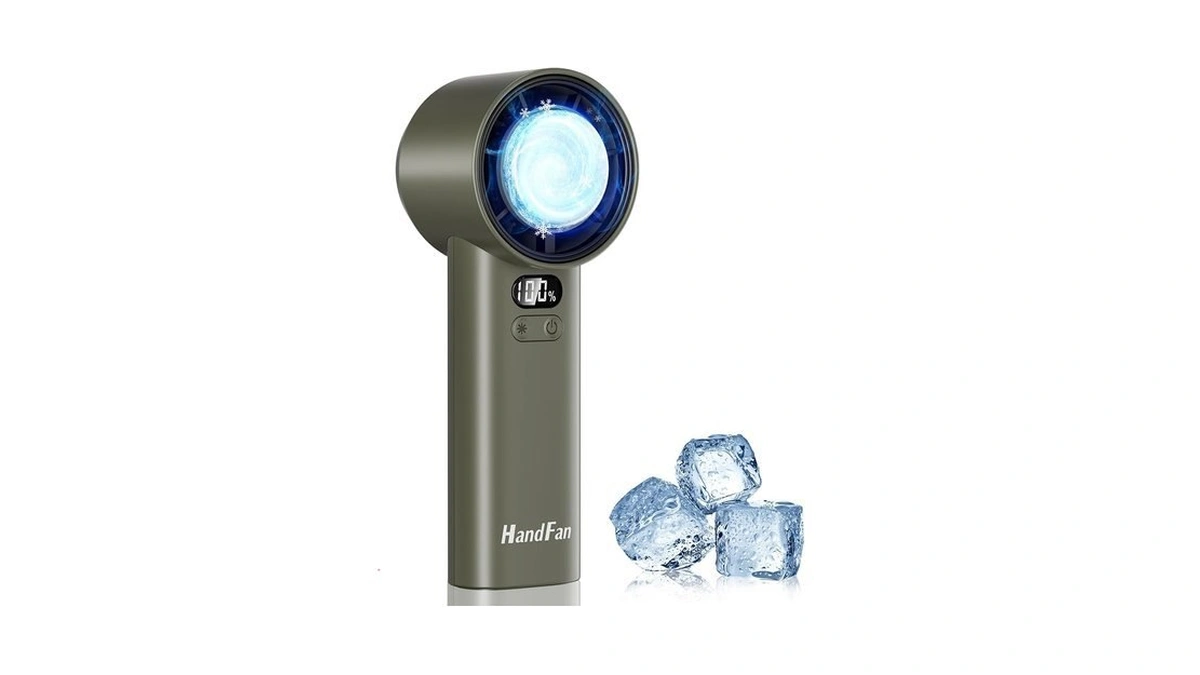 Handfan 5200mah High Speed Handheld Turbo Fan, 1-100 Speeds Adjustable