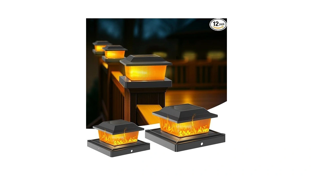 Keilaimo Solar Post Cap Lights Outdoor For 3.5x3.5 4x4 5x5