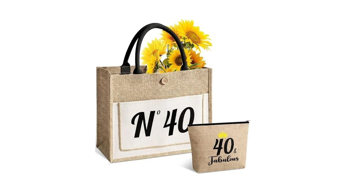 Abbylike 2 Pcs 30/40/50/60th Birthday Gift Bag For Her Women