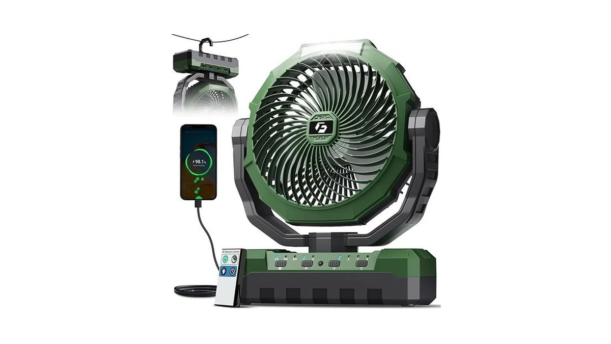 Frizcol 3-in-1 Camping Fan - Portable Fans Rechargeable - 24000mah