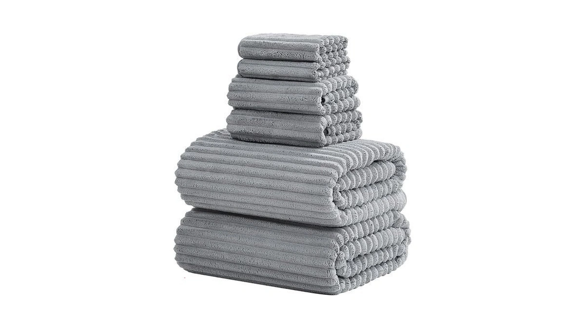 Nalivo 6-piece Bath Towel Set(30"x60"), 2 Large Bath Towel Sheets,