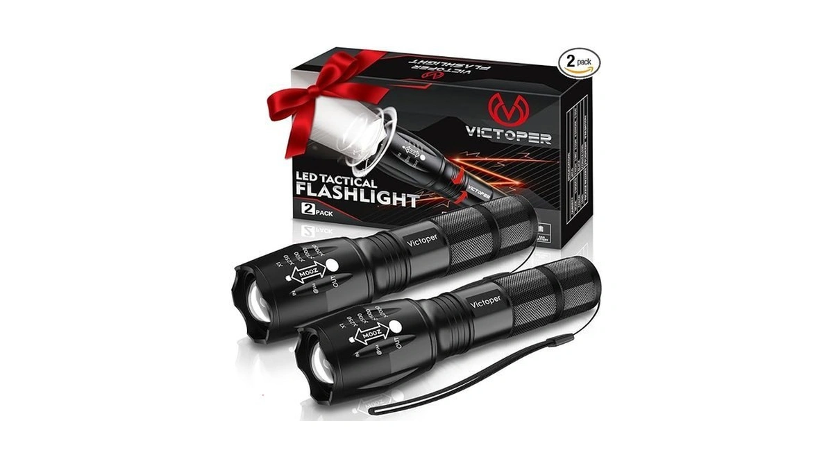 Amazon : Victoper Led Flashlight 2 Pack, Bright T