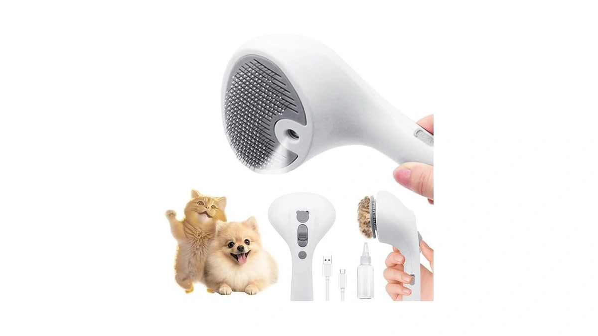 Pawsmedal Pet Spray Grooming Brush Cat Brushes Cat Hair Removal