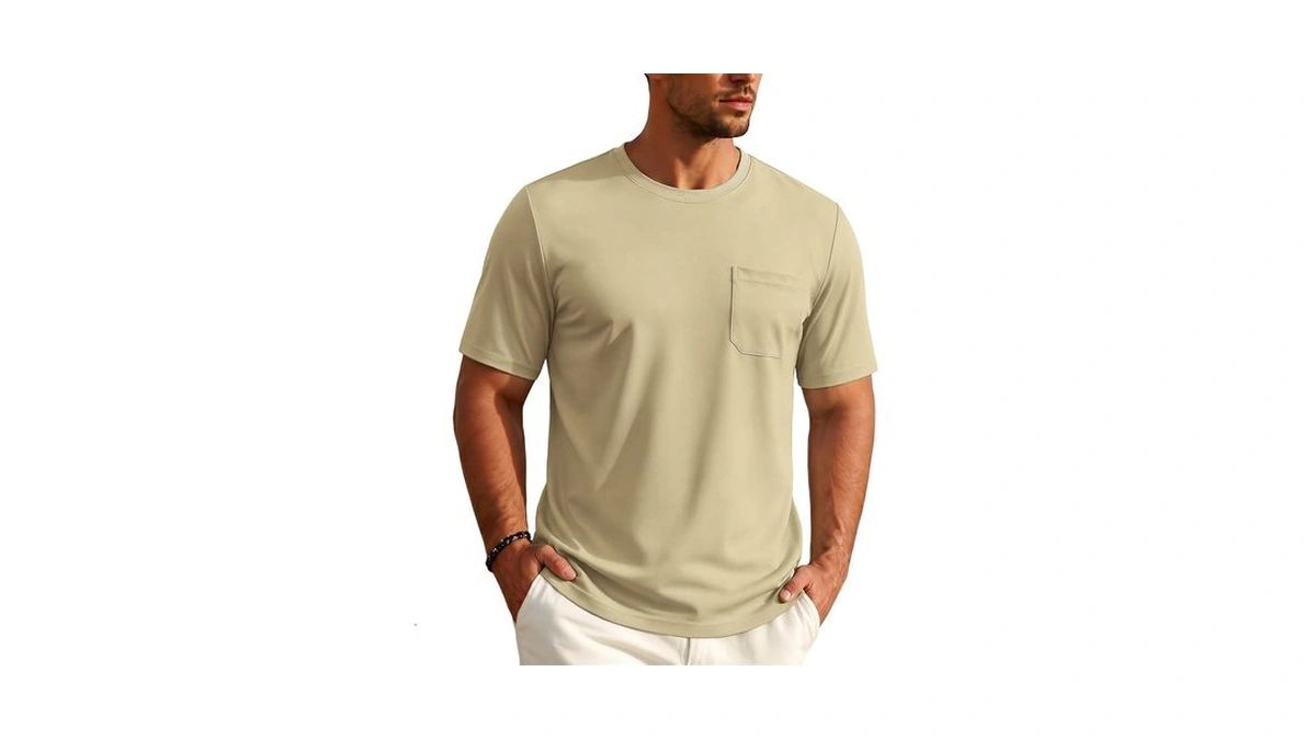 Eklentson Mens Pocket T Shirt Short Sleeve Upf 80+ Sun