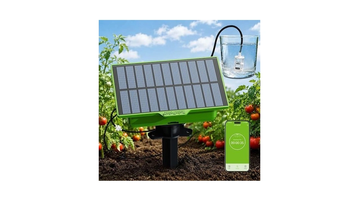 Rainpoint Wifi Solar Drip Irrigation System, Smart Automatic Plant Watering