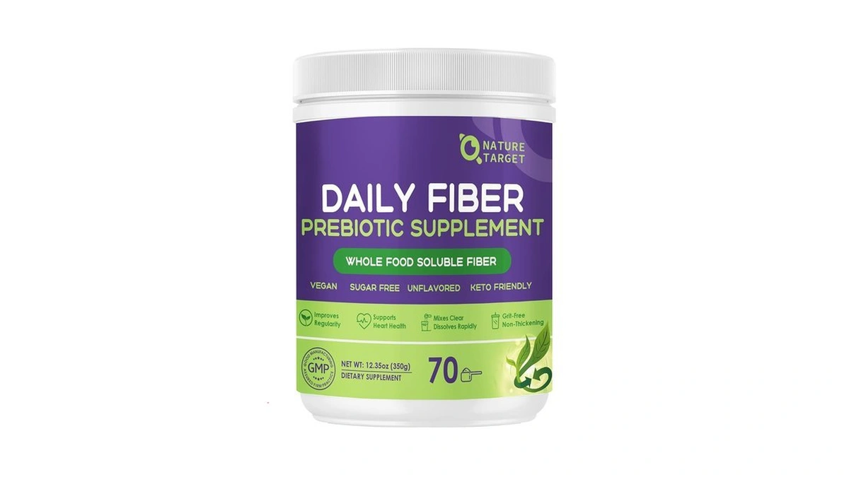 Nature Target Daily Fiber Supplement - Soluble Prebiotic Fiber Powder