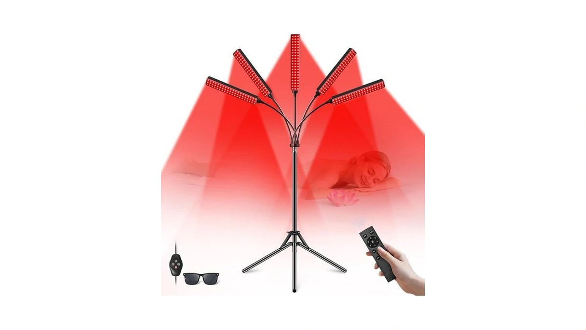 Cholas Red Light Therapy For Face Body, 5 Heads Red