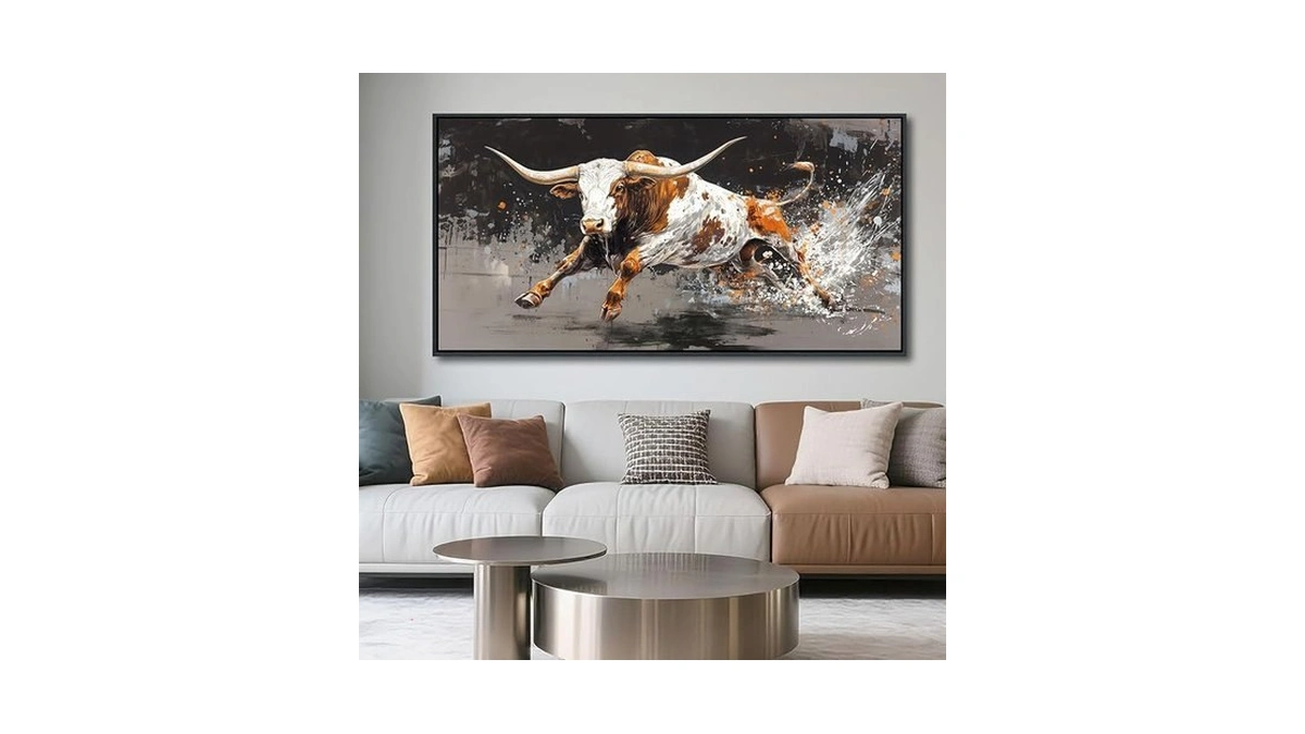 Highland Cow Wall Art - Farmhouse Cow Pictures Wall Decor