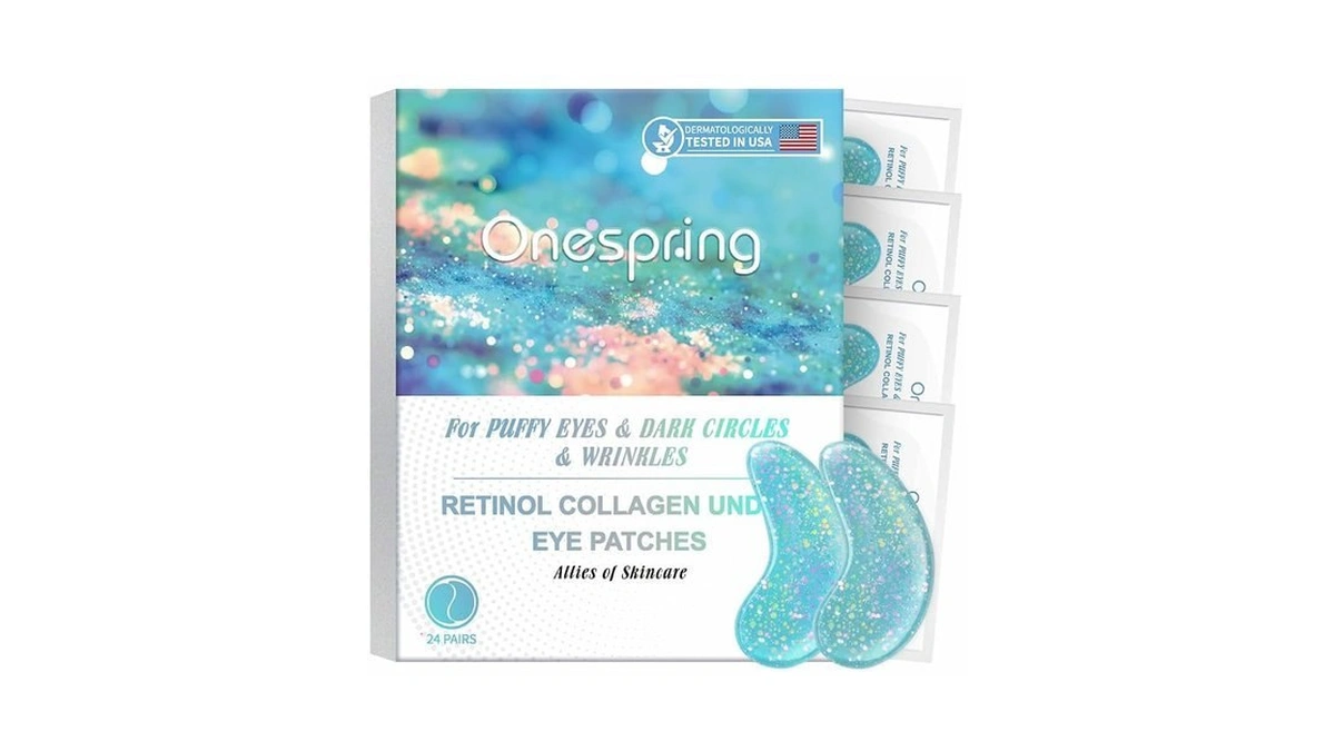 Onespring Eye Masks, Under Eye Patches For Puffiness, Retinol Collagen