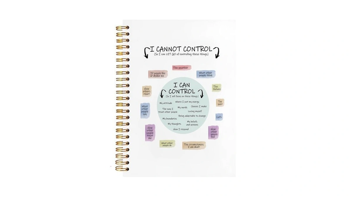 Ignytiger I Can And Cannot Control Mental Health Notebook, Therapy