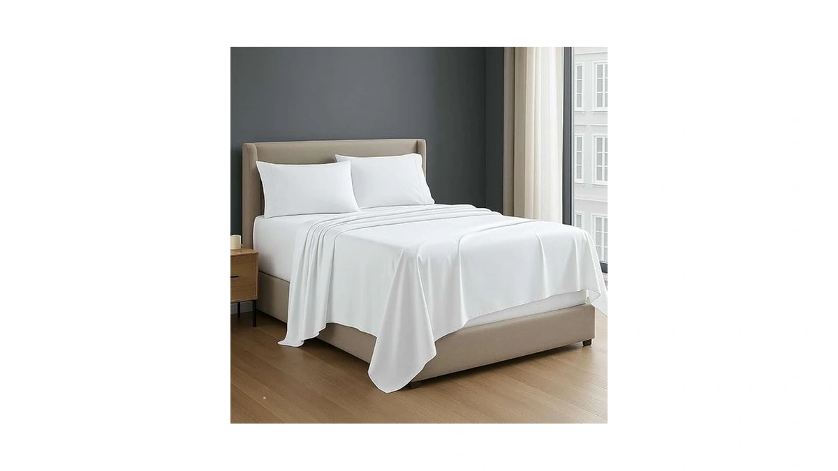 Non Sticky Cotton Premium 4 Piece Egyptian Cotton Fitted Queen