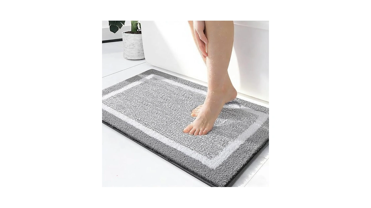 Olanly Small Bathroom Rugs 24x16, Extra Soft And Absorbent Microfiber
