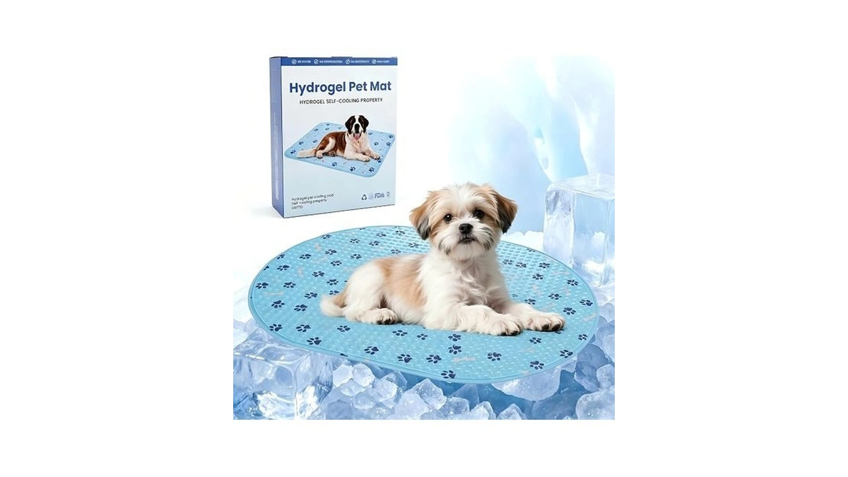 Dog Cooling Mat, Patented Gel Cooling Dog Bed, Non-slip Waterproof