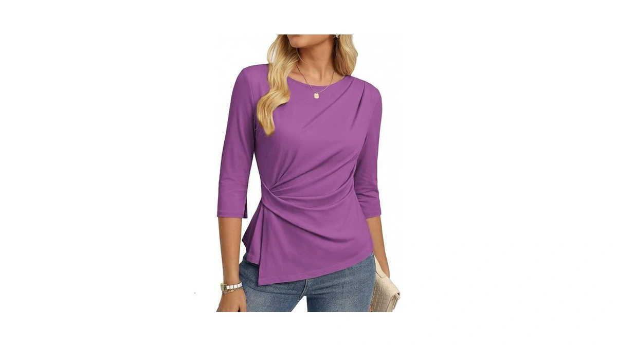 Grace Karin Women's 2026 Summer Peplum Tops, 3/4 Sleeve Dressy