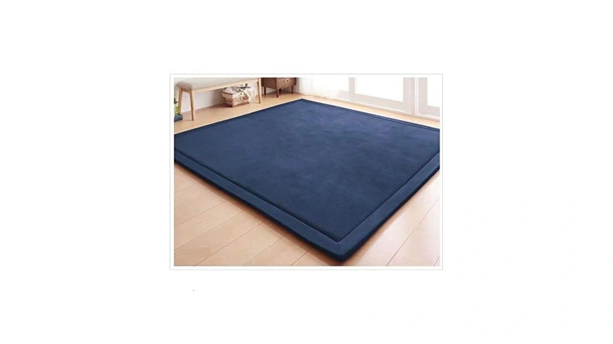 V-mix Handmade Weaving Plush Foam Play Mat For Baby, Toddler
