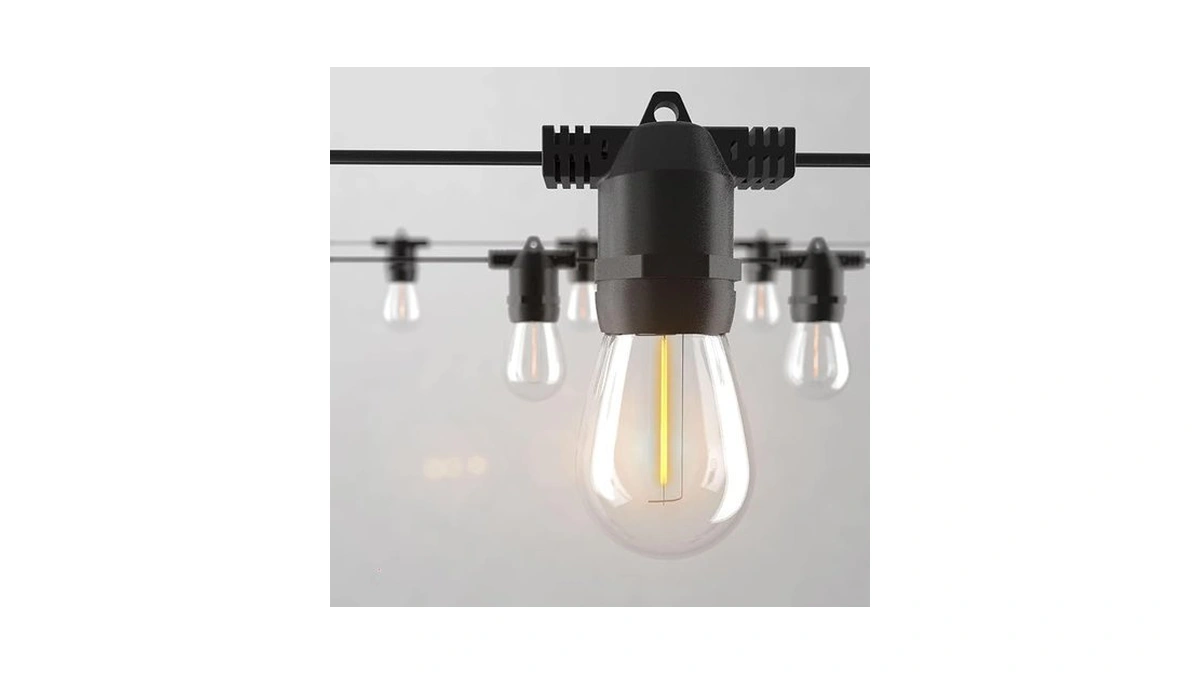 Alitade 96ft Led Outdoor String Lights With Dimmer & Timer,