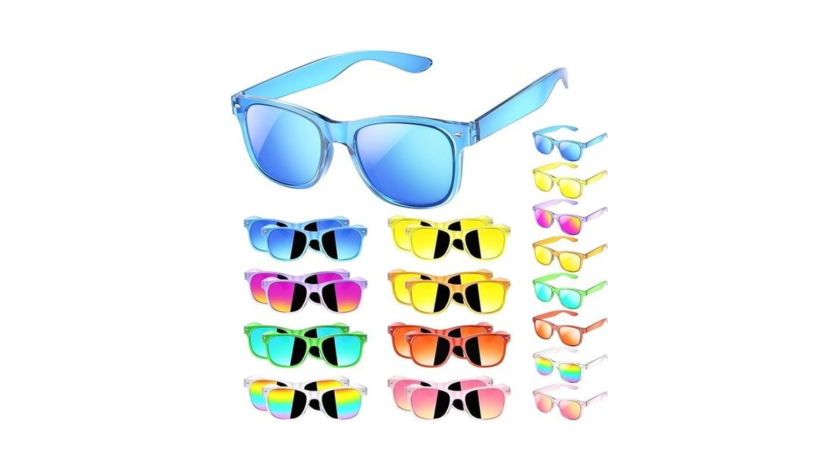 Kunqun Kids Sunglasses Bulk Party Favors - 16 Packs Sunglasses