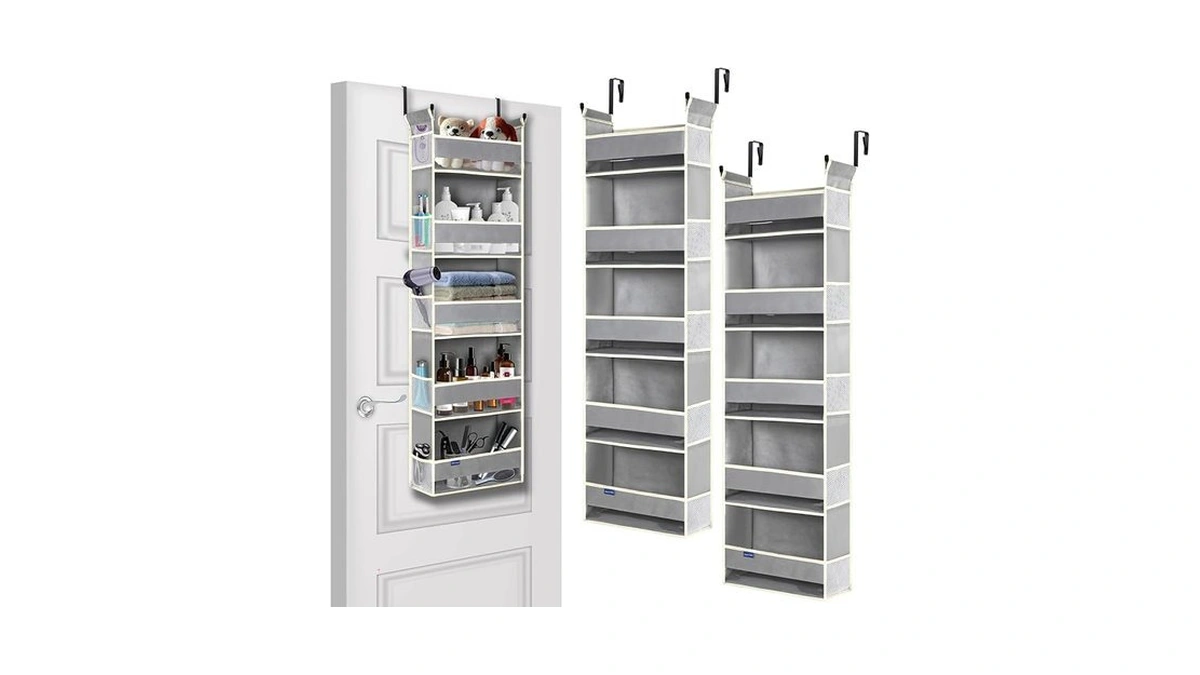Roomtalk 2 Pack Over The Door Hanging Organizer 5-shelves And